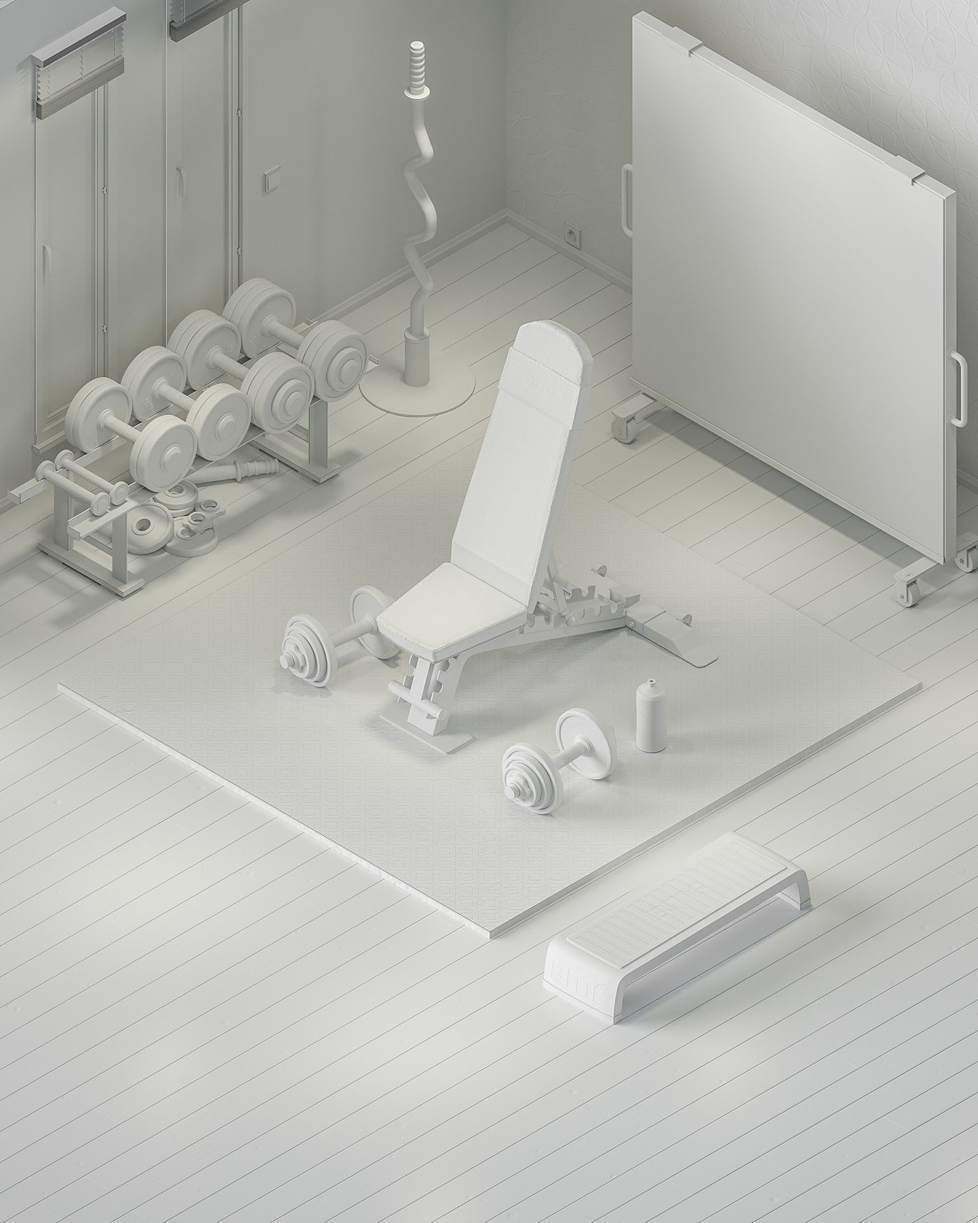 GYM - Isometric，Henri Idstr öm，3d，