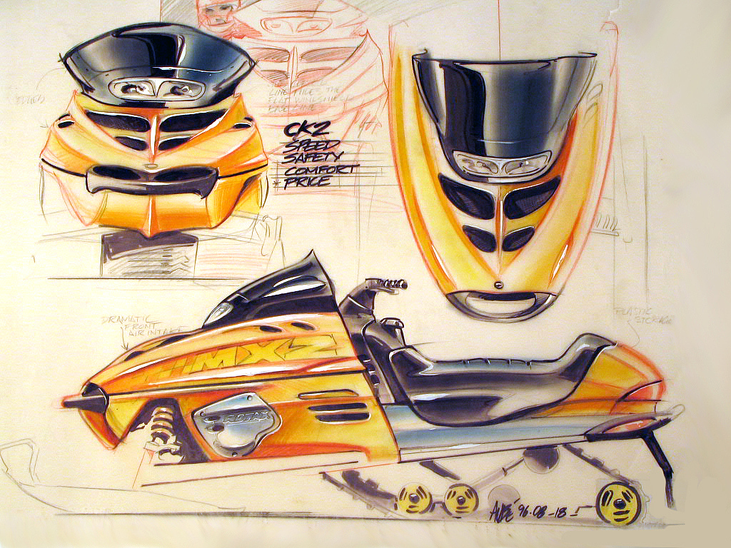 industrial design，intelligence，Hand drawn，outdoors，motorcycle，