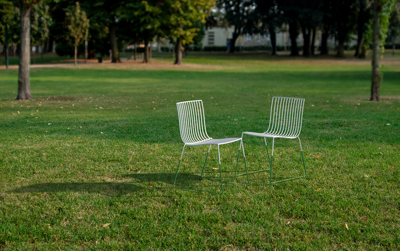 Metal，white，chair，chair，line，one thousand nine hundred and fifty-five，