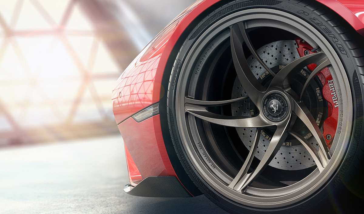 Ferrari，Design story，sketch，modeling，Render，Concept Car，