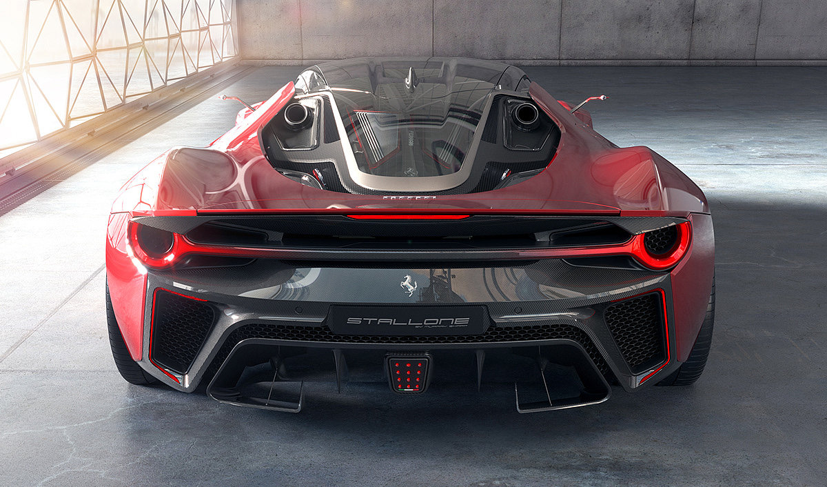 Ferrari，Design story，sketch，modeling，Render，Concept Car，