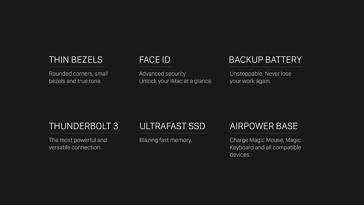 imac，concept，ARM processor，AirPower，