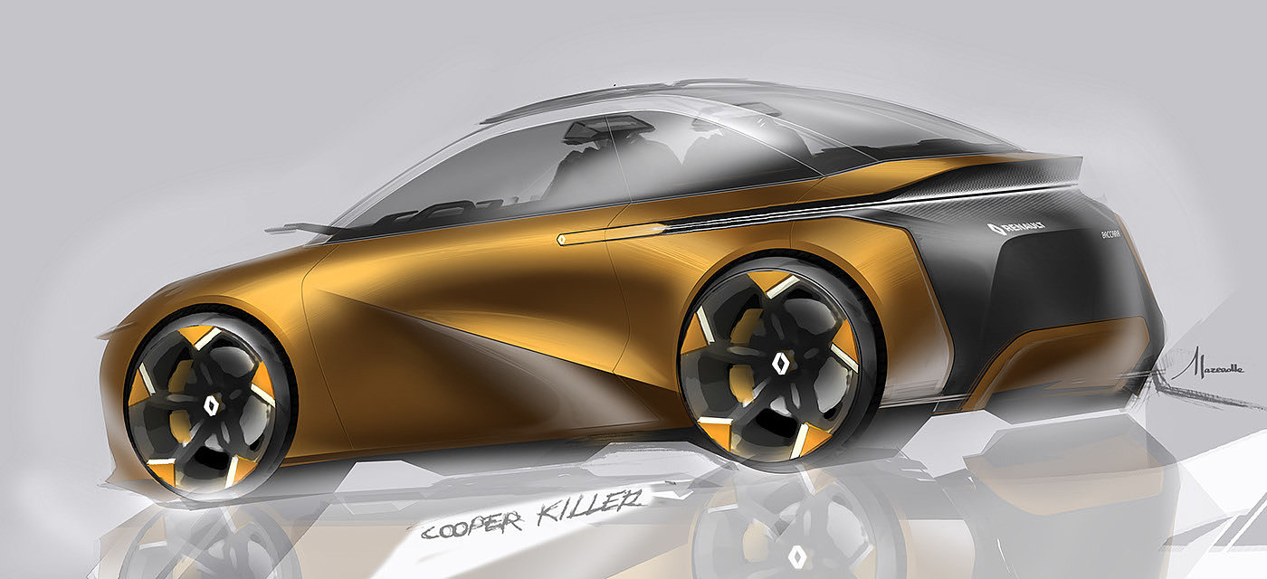 renault，Concept Car，vehicle，industrial design，