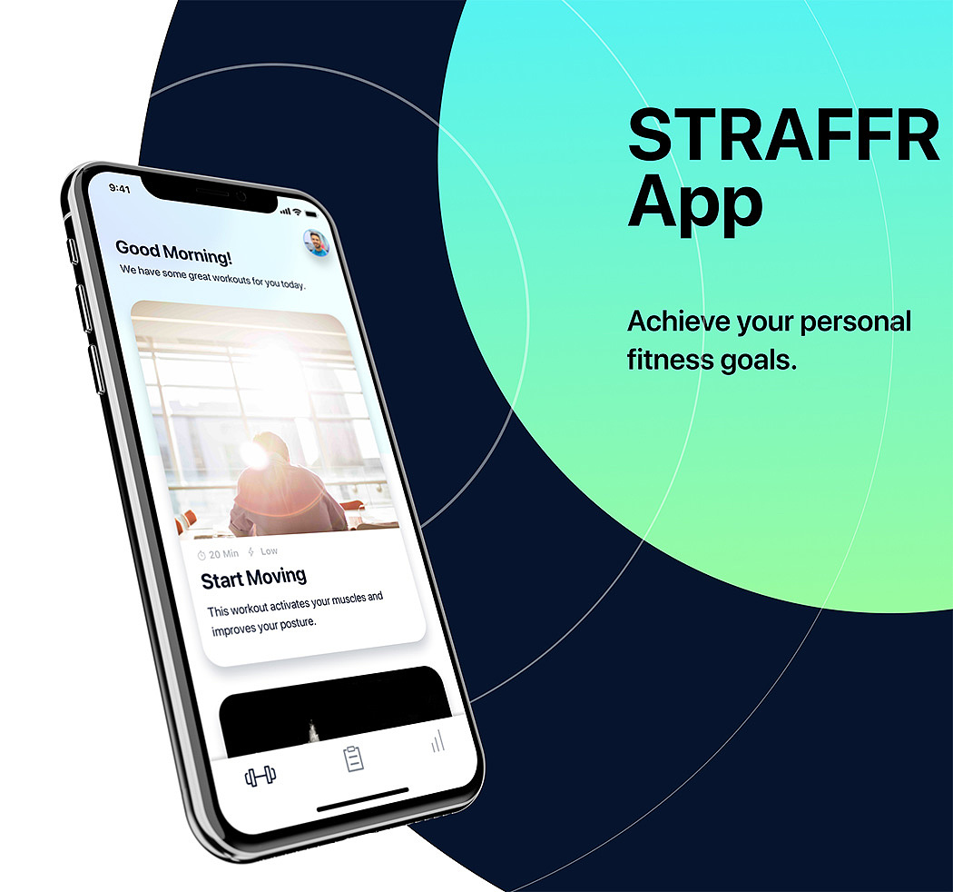 app，传感器，STRAFFR，自律，锻炼，设计，创意，