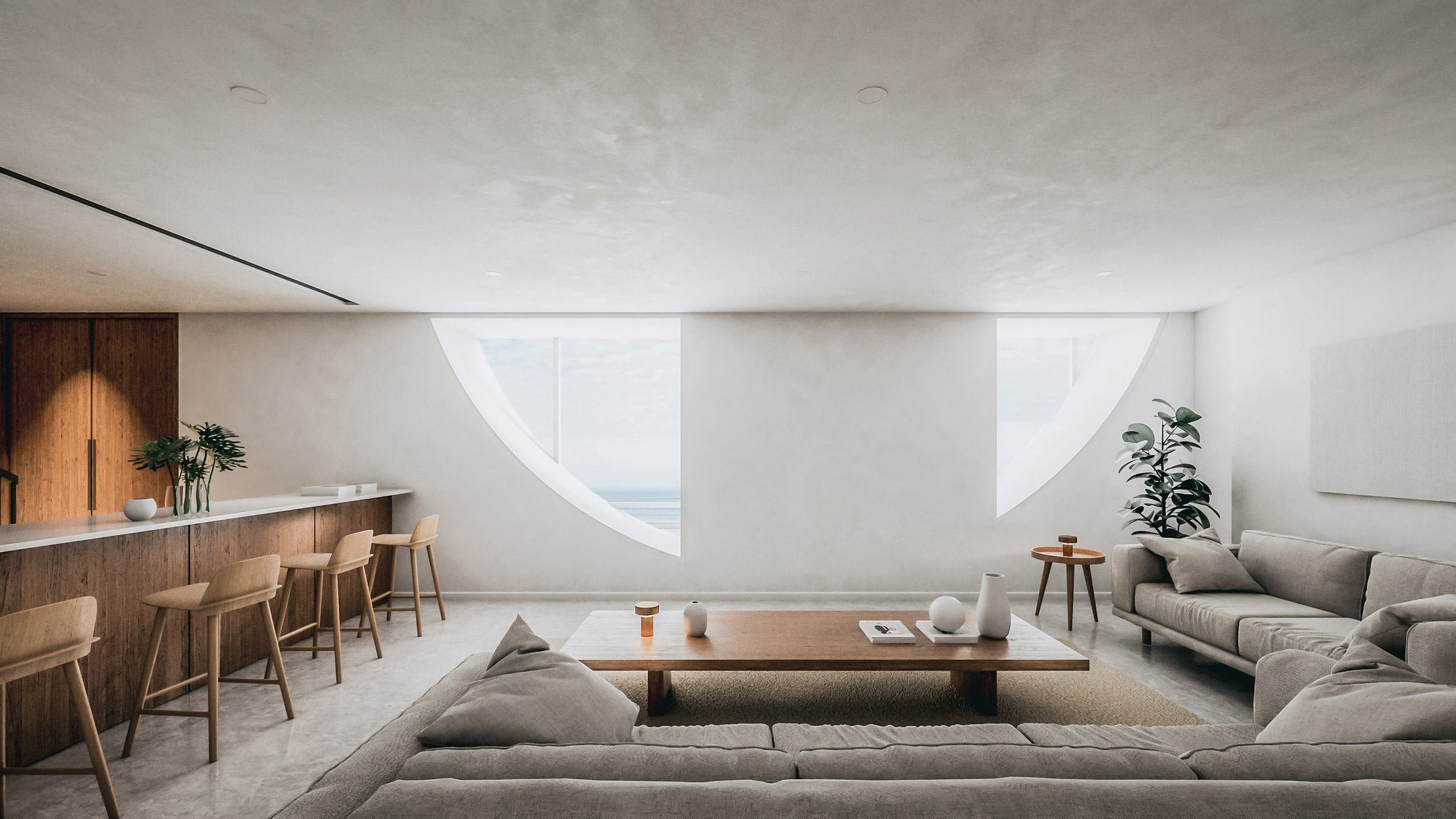 beautiful，seaside，on vacation，residence，