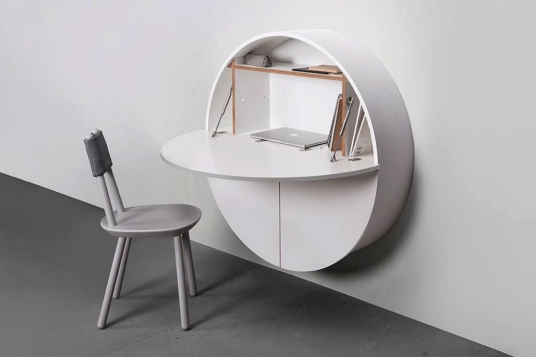 Minimalism，circular，desk，Home furniture，