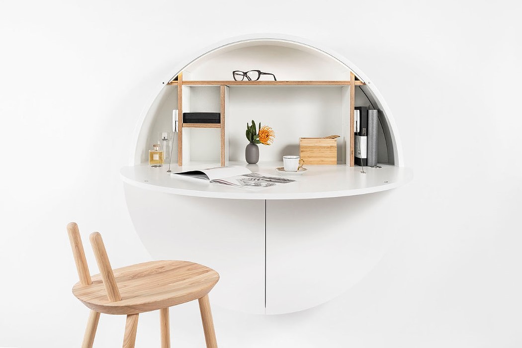 Minimalism，circular，desk，Home furniture，