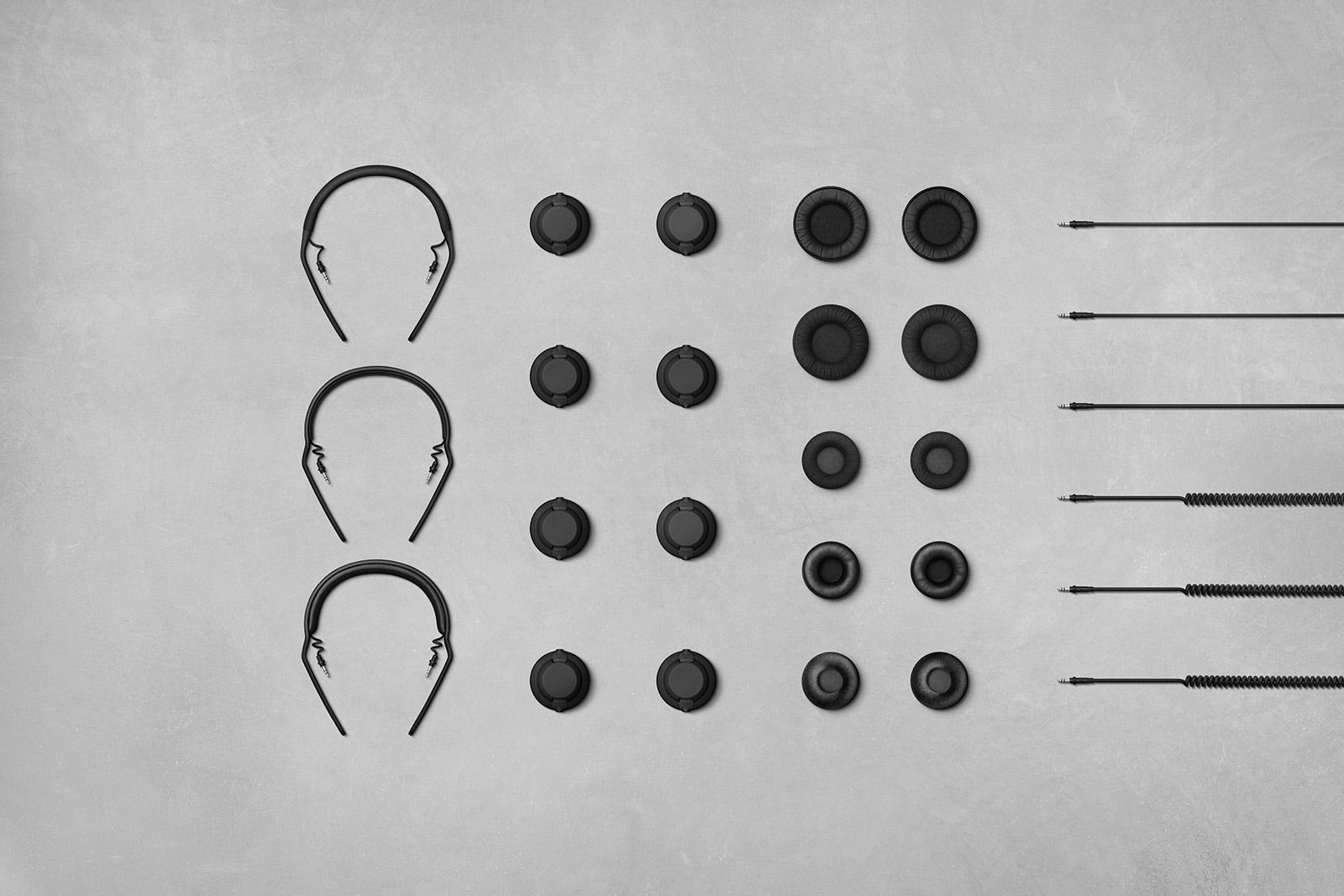 headset，black，Minimalism，Customizable，personality，innovate，