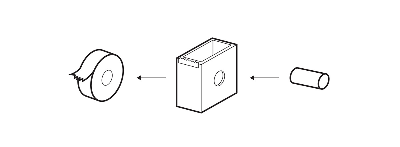 original，brass，concrete，Tape clip，pen container，