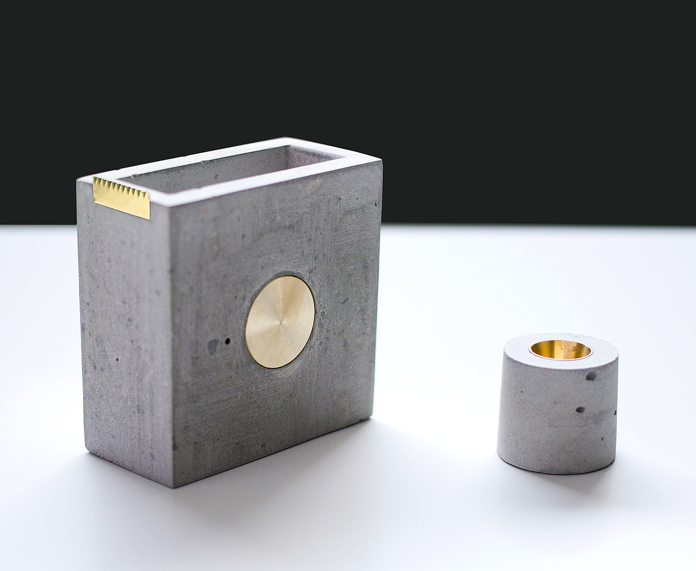 original，brass，concrete，Tape clip，pen container，