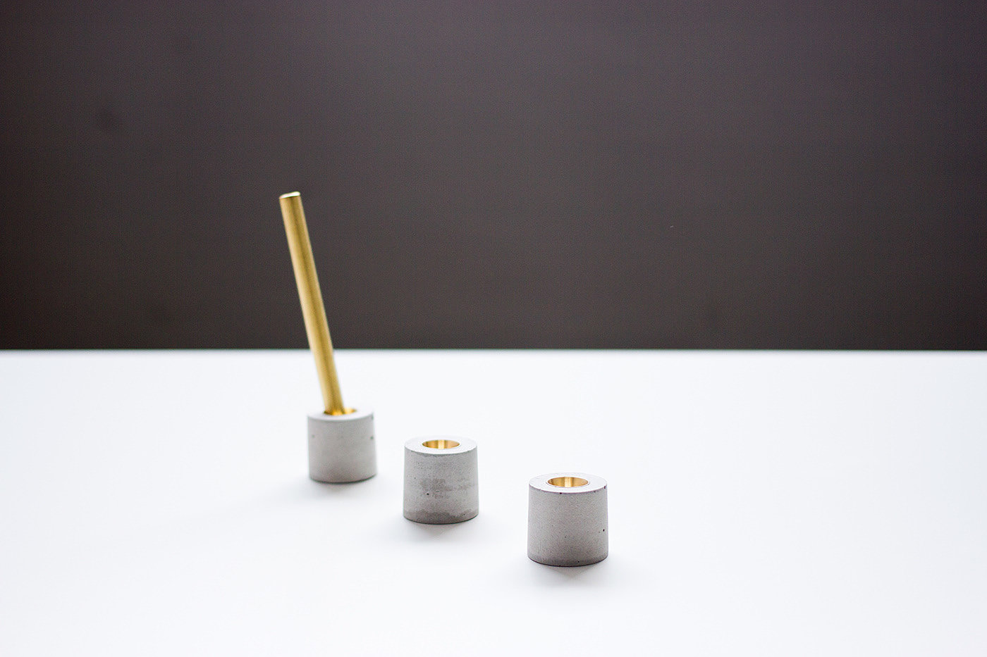 original，brass，concrete，Tape clip，pen container，