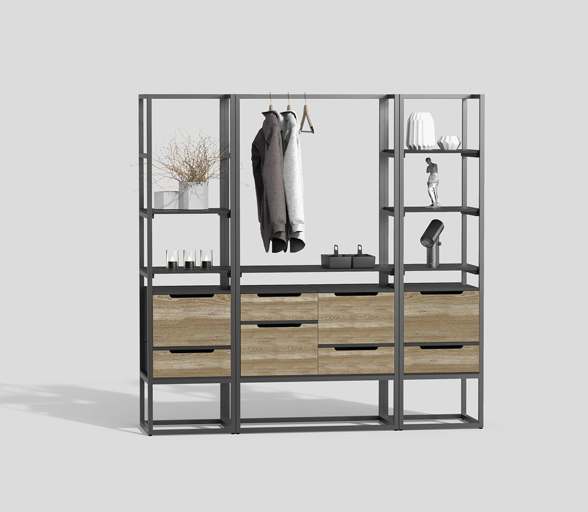 modularization，cabinet，coat hanger，personality，