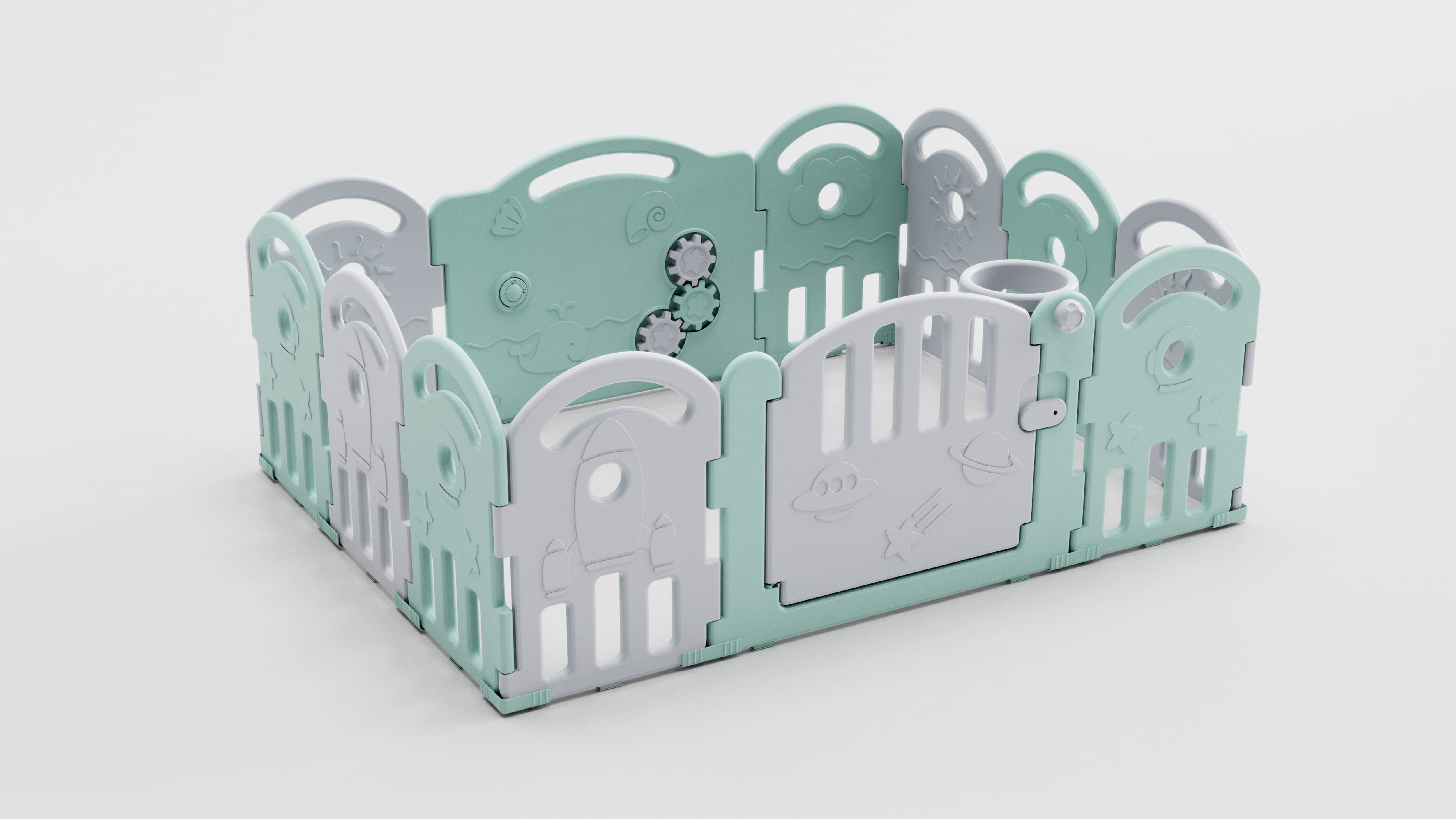 Mother baby toys，Children's fence，