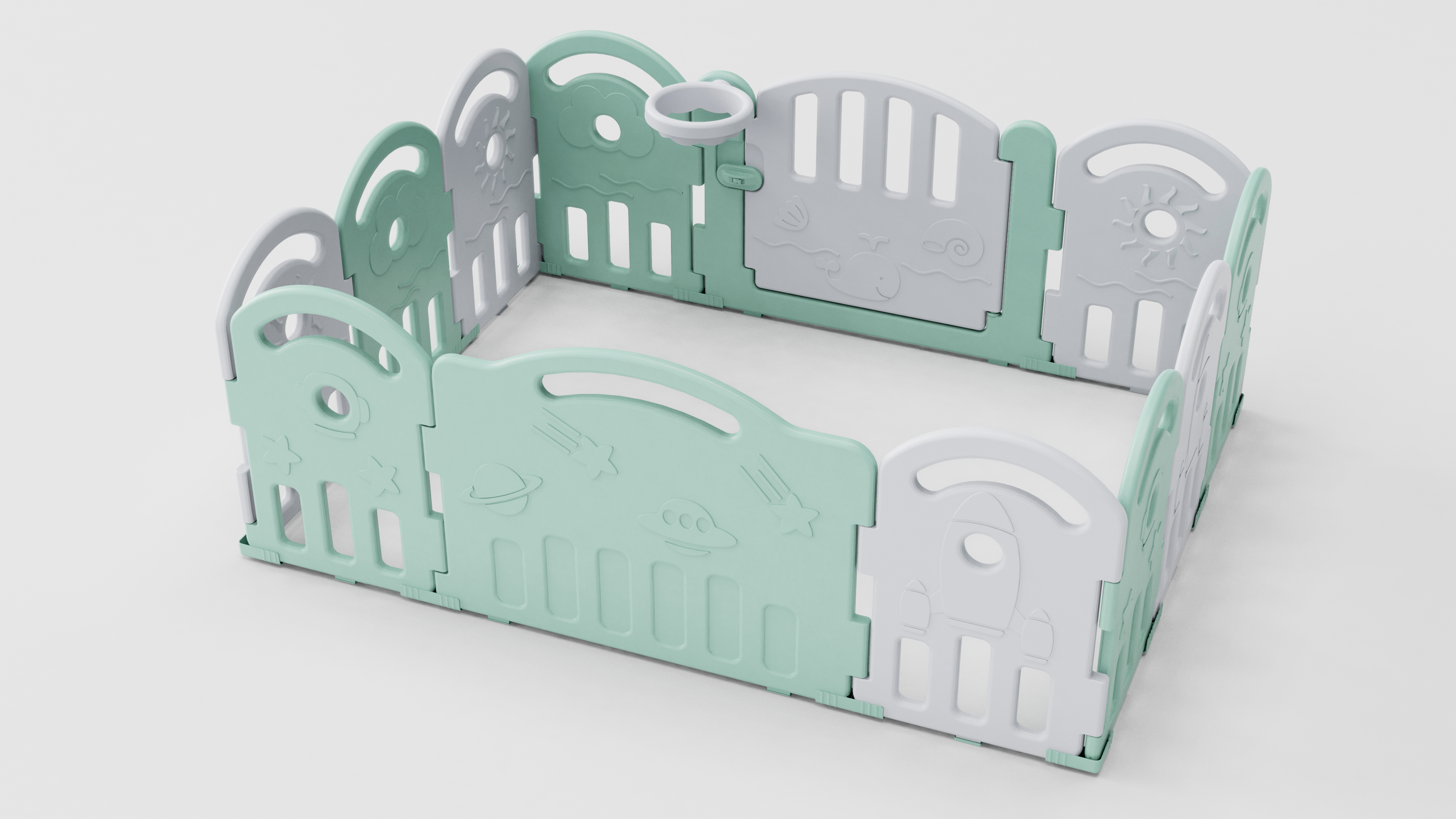 Mother baby toys，Children's fence，