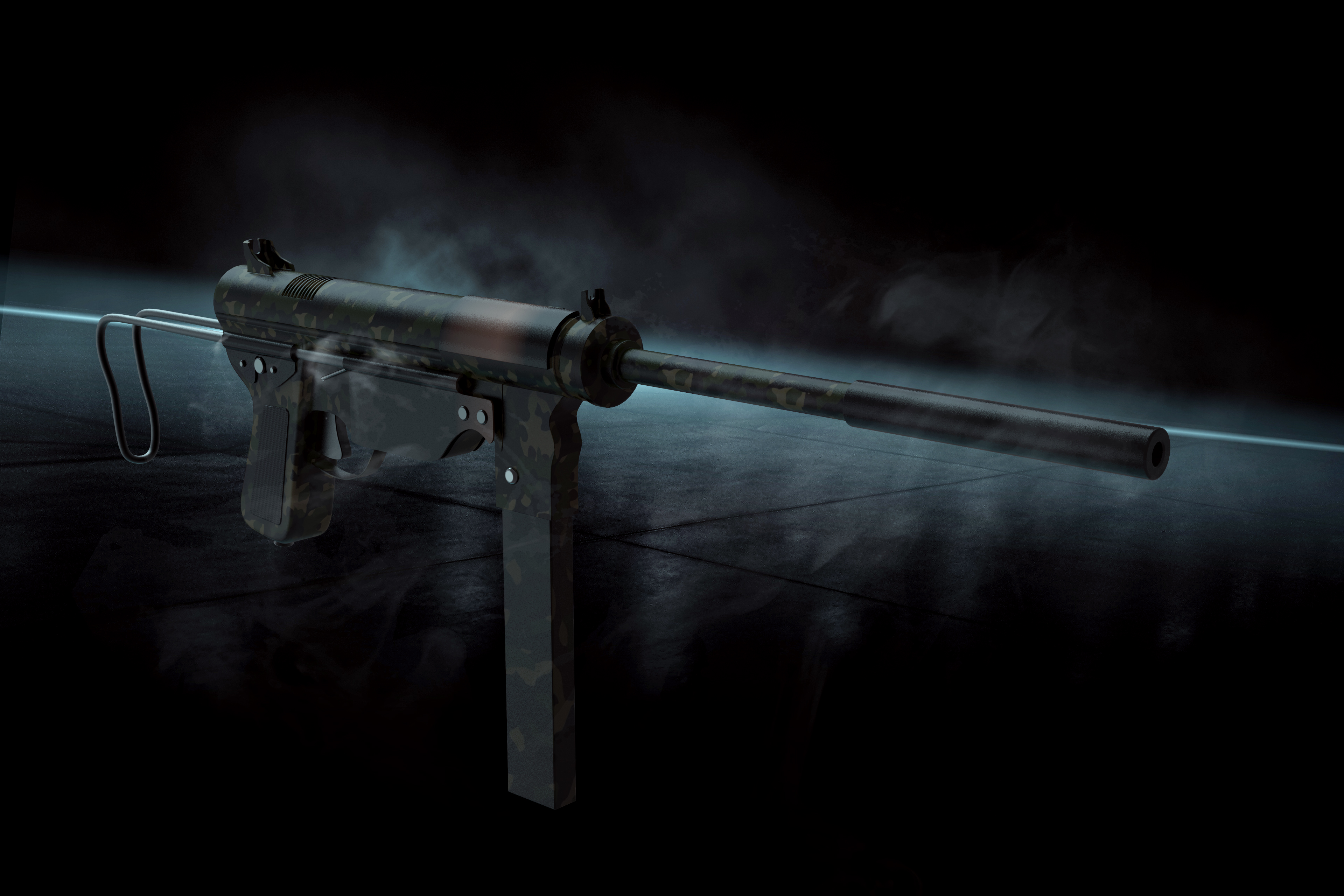 gun，game，Left wheel，Submachine gun，