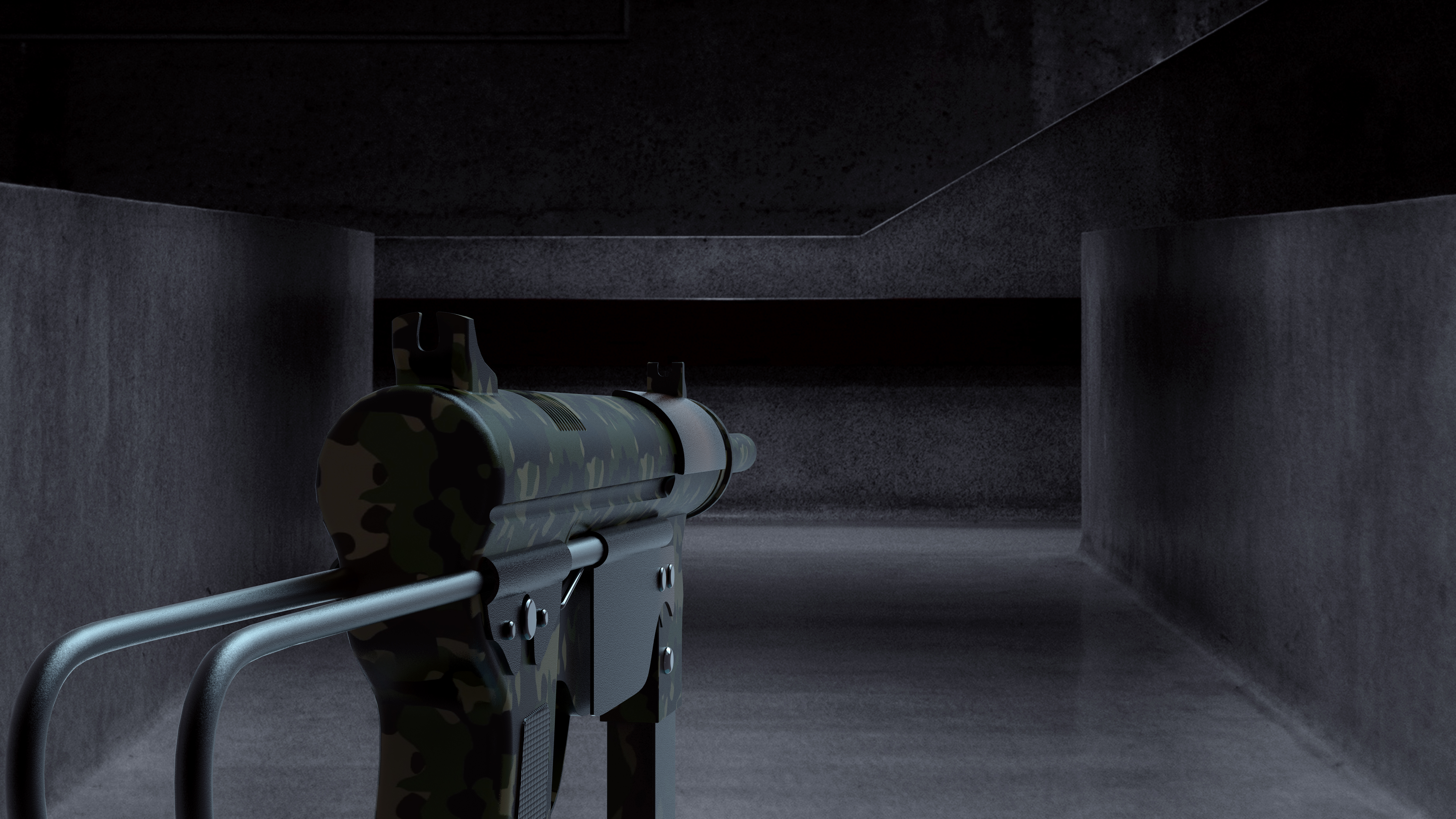 gun，game，Left wheel，Submachine gun，