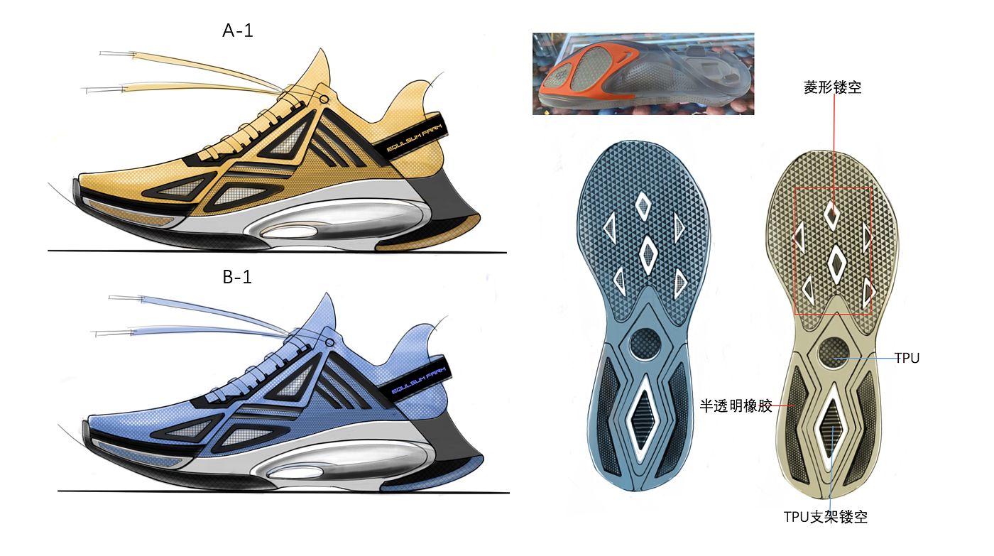 Sports design，Shoe design，