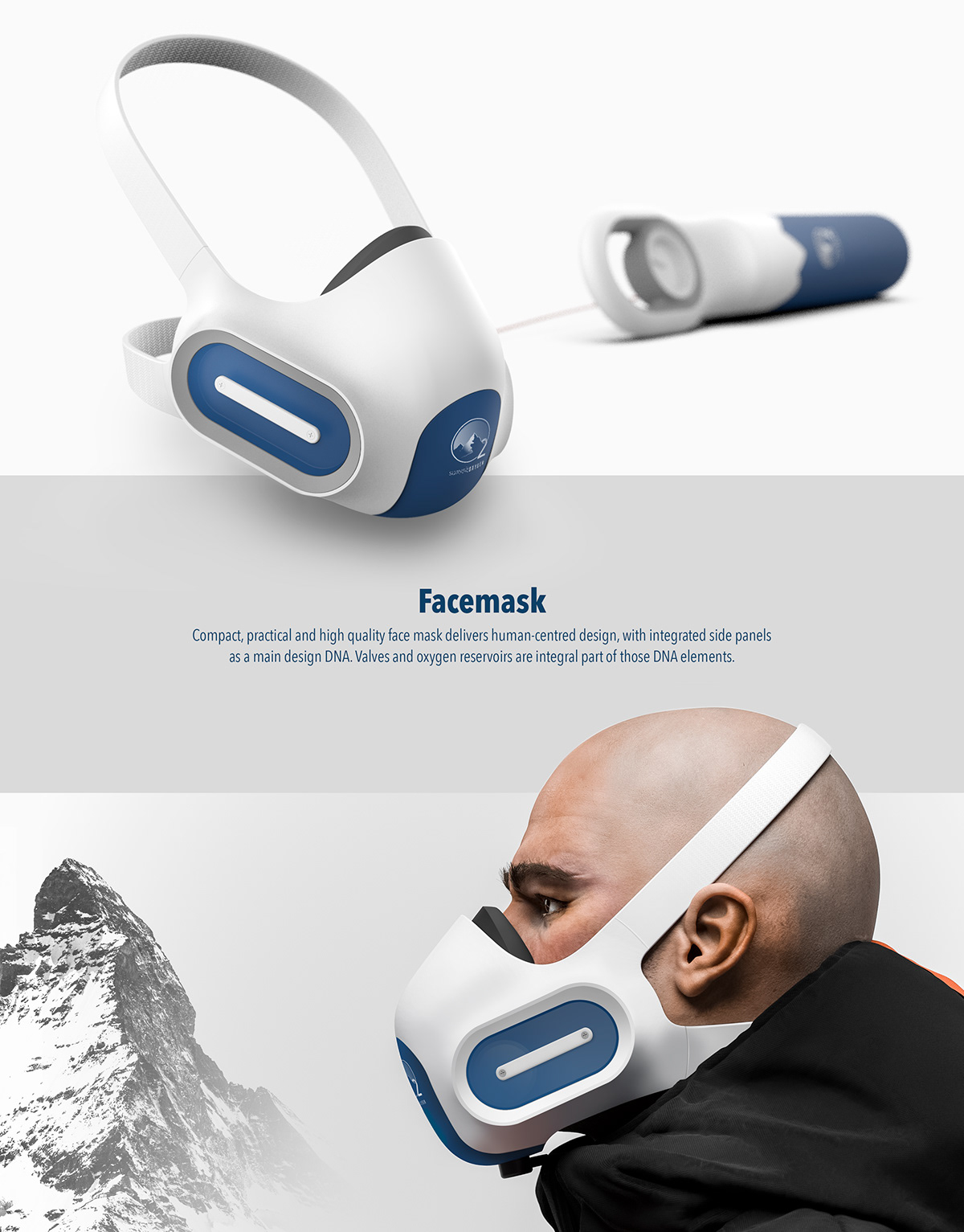 product design，on foot，Mountaineering，Oxygen supply，
