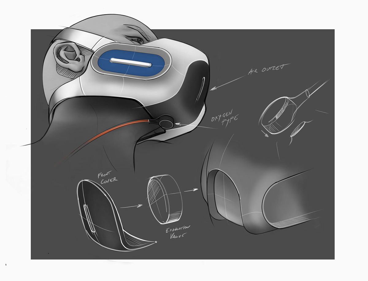product design，on foot，Mountaineering，Oxygen supply，