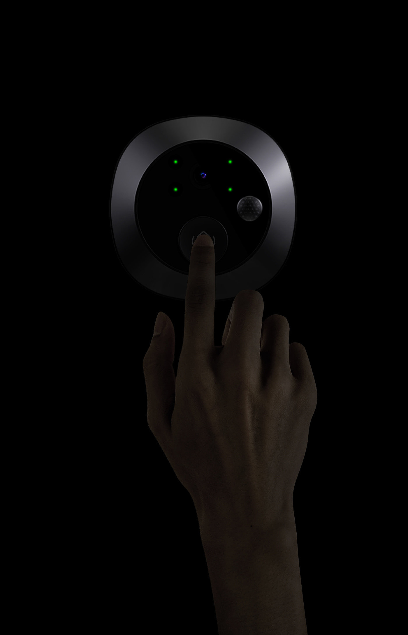 BONAGAURD，intelligence，wireless，doorbell，black，