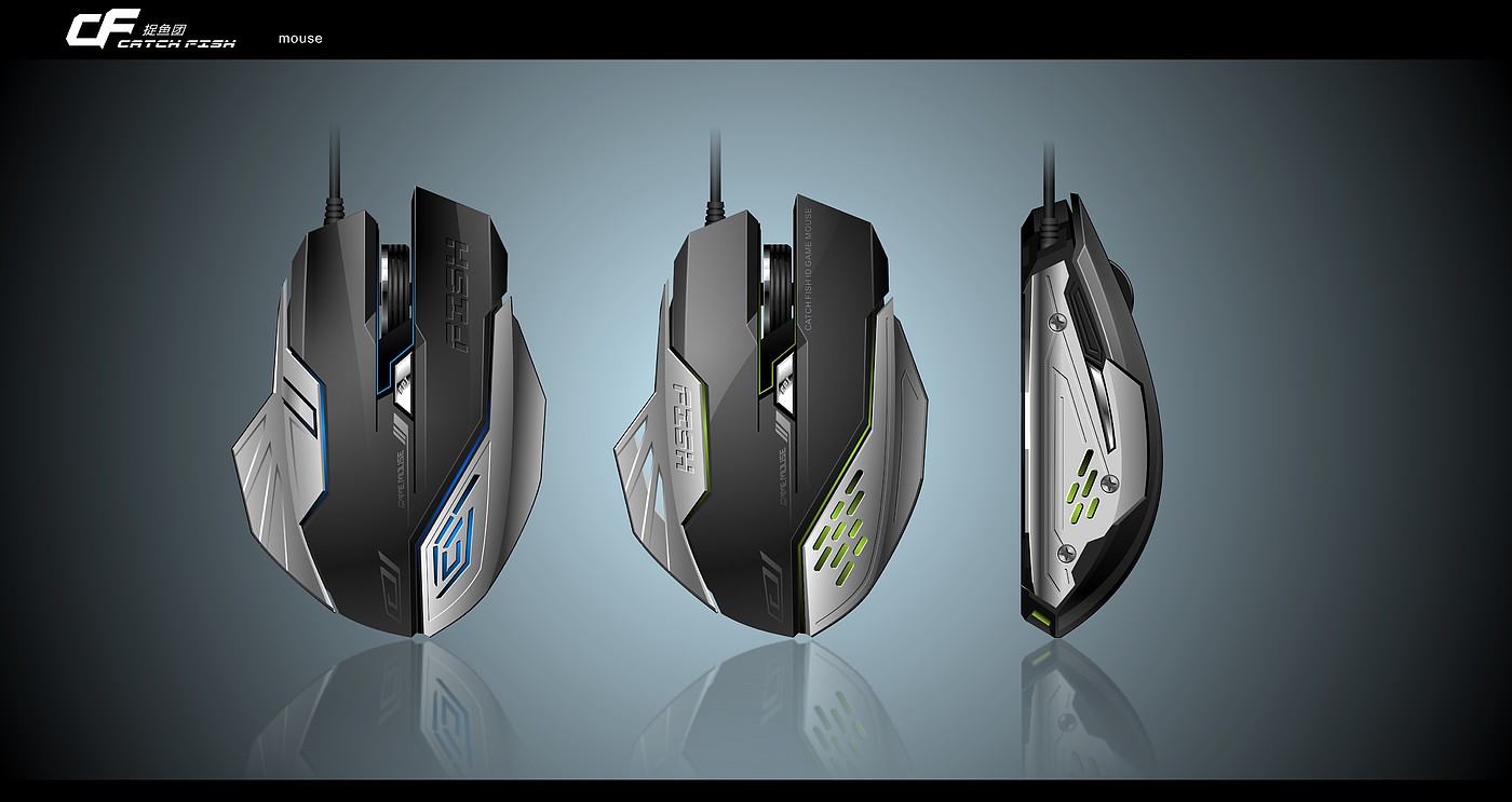 Mouse design，coreldraw，Computer peripheral design，