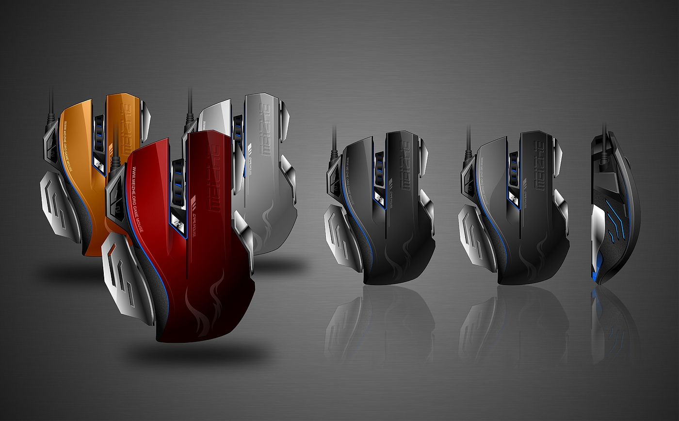 Mouse design，coreldraw，Computer peripheral design，