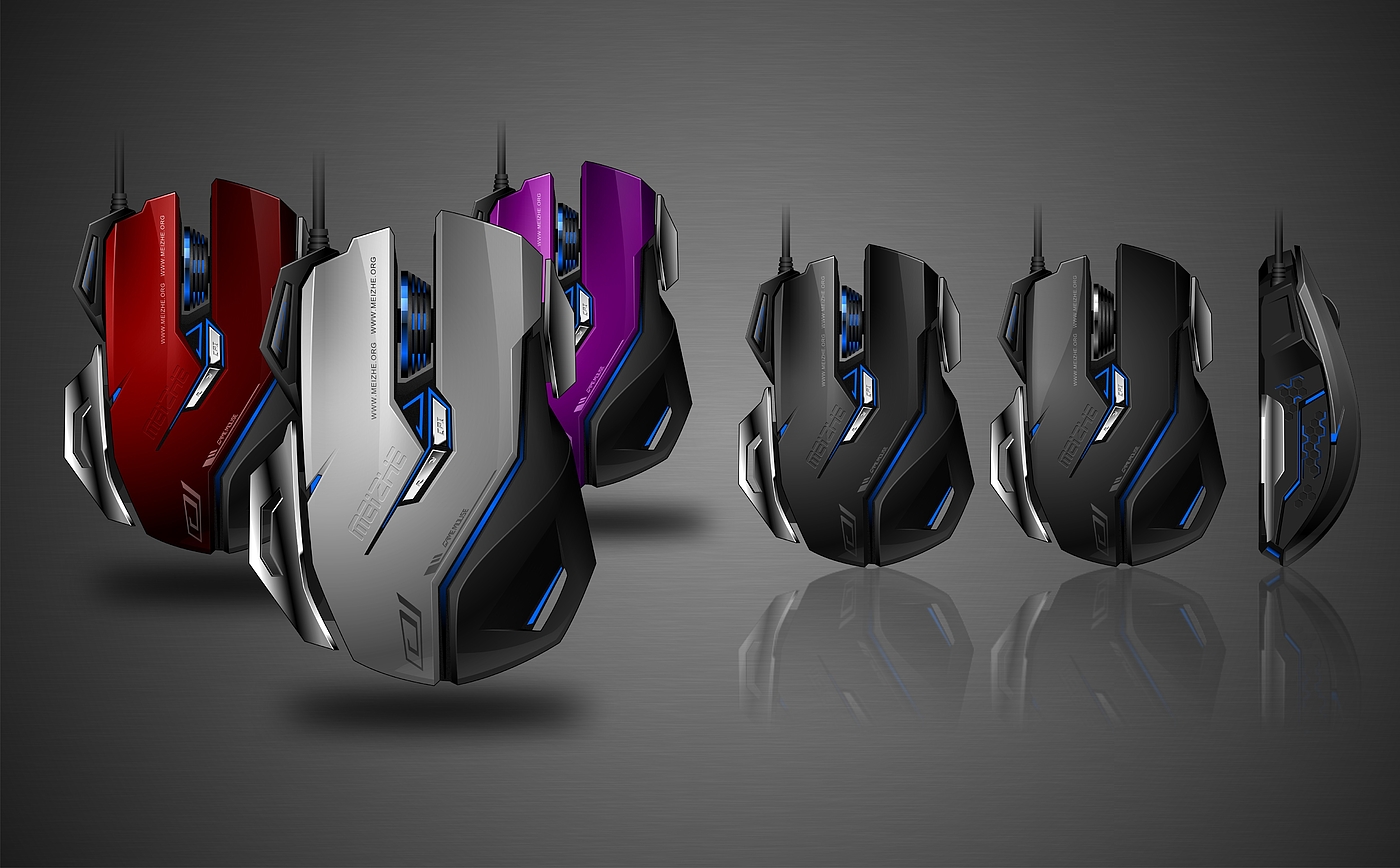 Mouse design，coreldraw，Computer peripheral design，