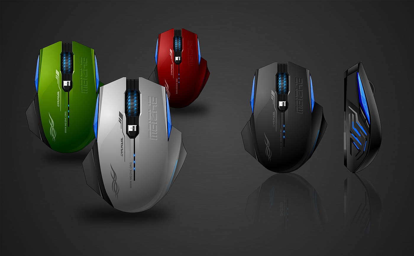 Mouse design，coreldraw，Computer peripheral design，