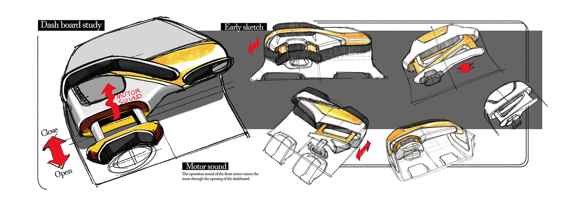 You're a mole.，sketch，Automobile design，conceptual design，