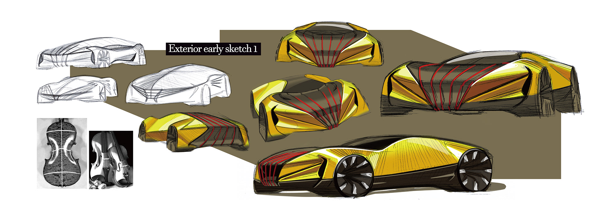 You're a mole.，sketch，Automobile design，conceptual design，