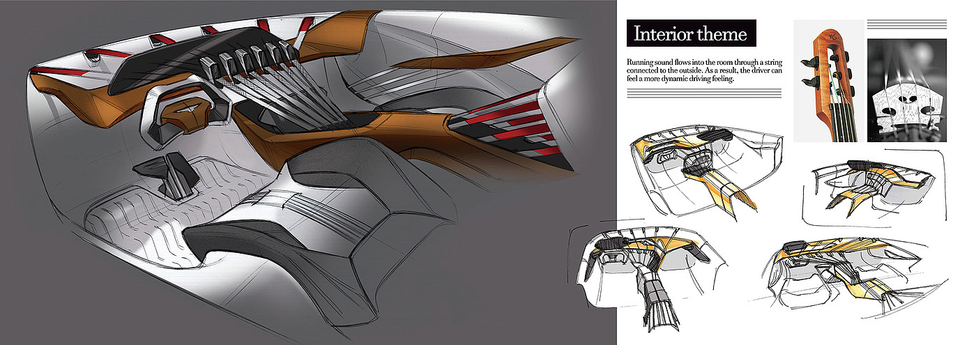 You're a mole.，sketch，Automobile design，conceptual design，