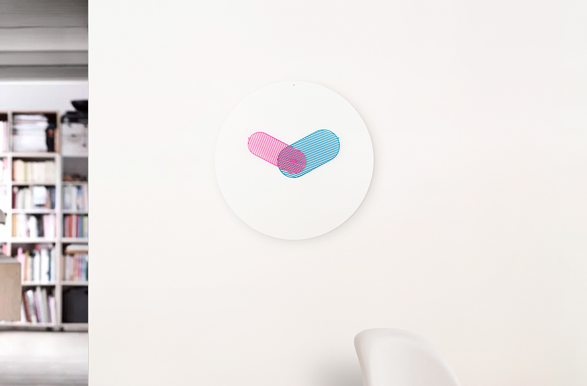 Clock，clocks and watches，color，Minimalist design ，