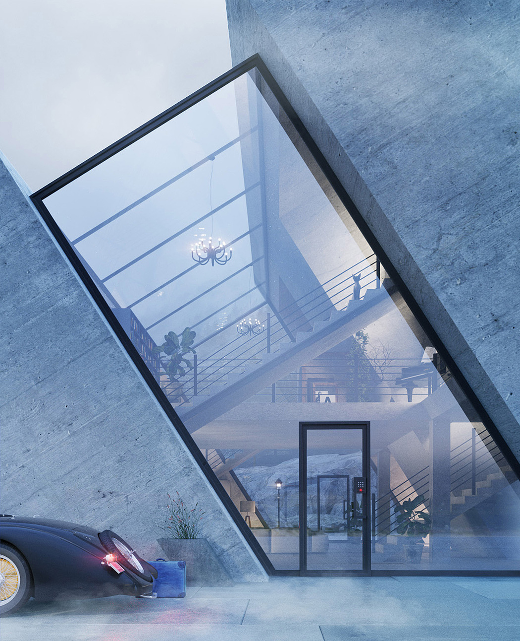 Architectural design，Sign building，Brand design，conceptual design，