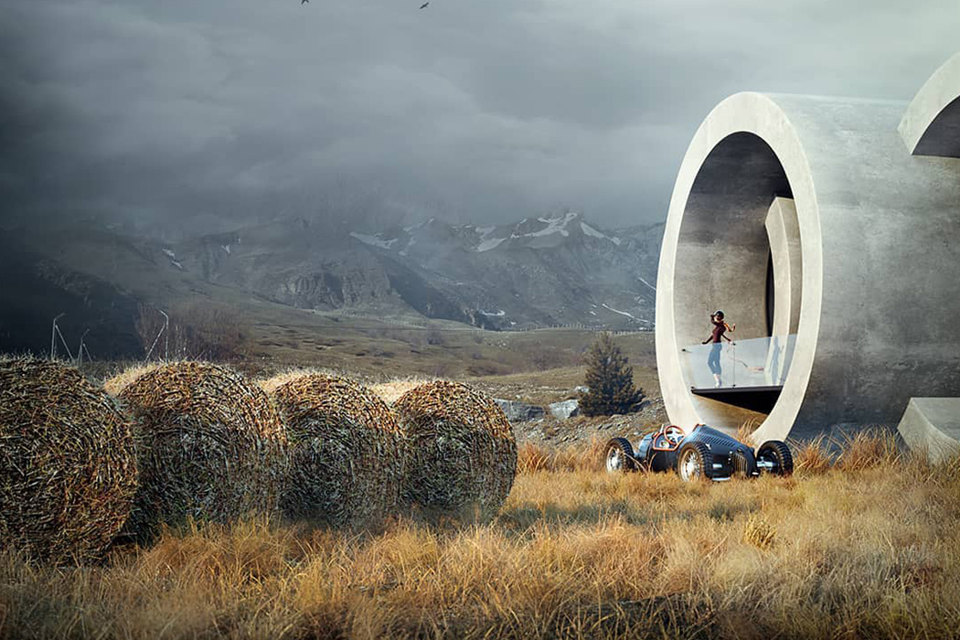 Architectural design，Sign building，Brand design，conceptual design，