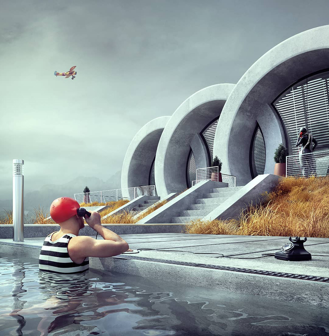 Architectural design，Sign building，Brand design，conceptual design，