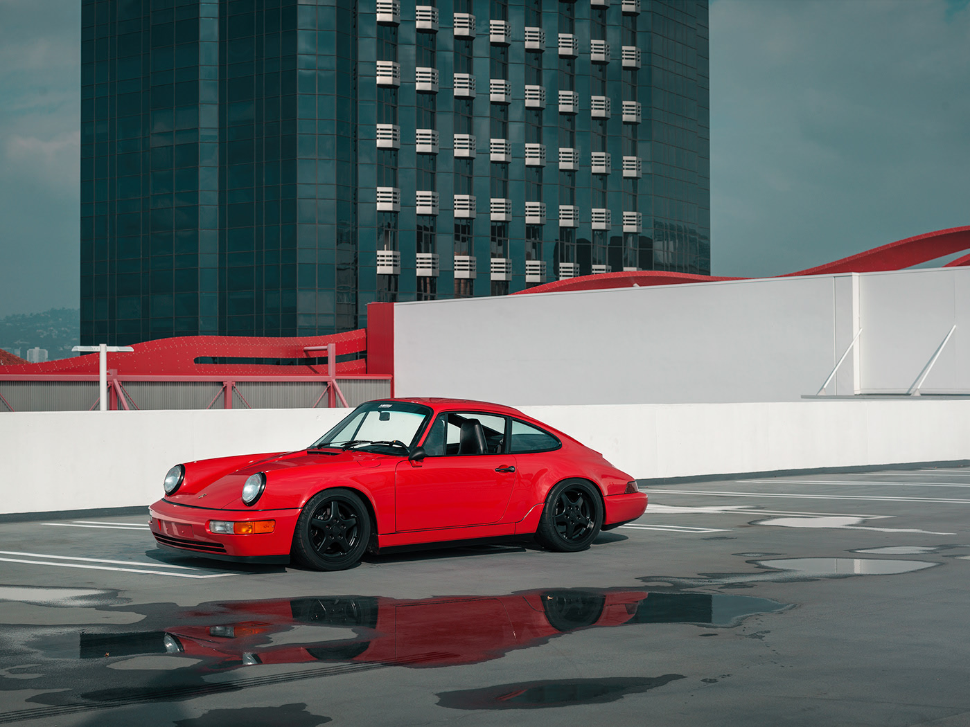 vehicle，automobile，Sports car，Porsche，Porsche 964，gules，