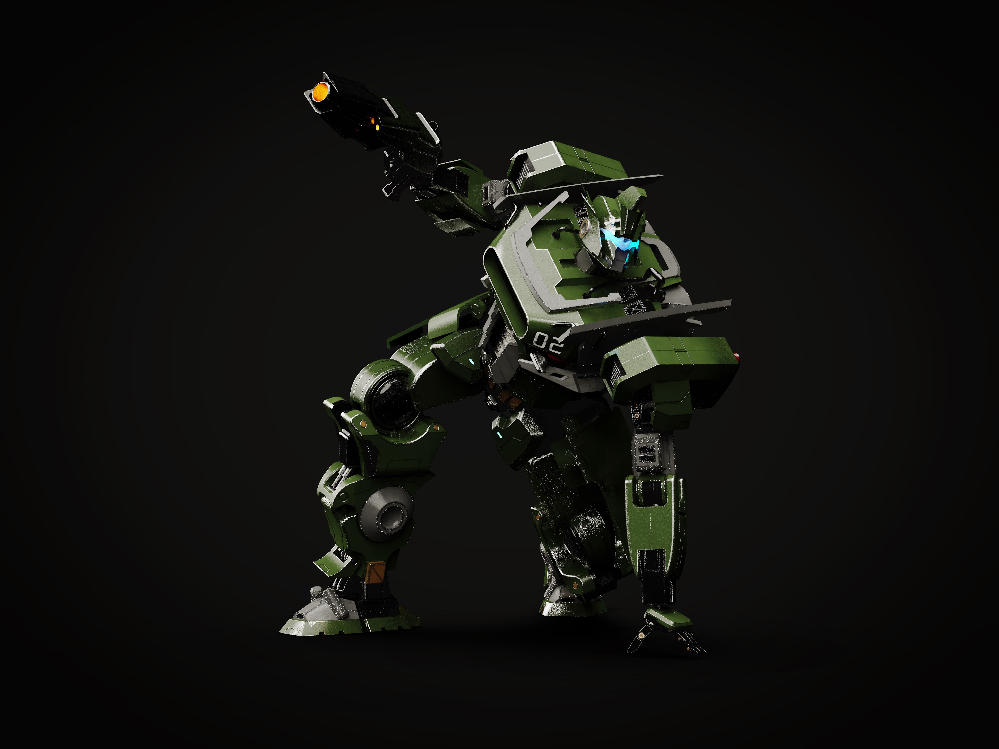 Mecha，Render，