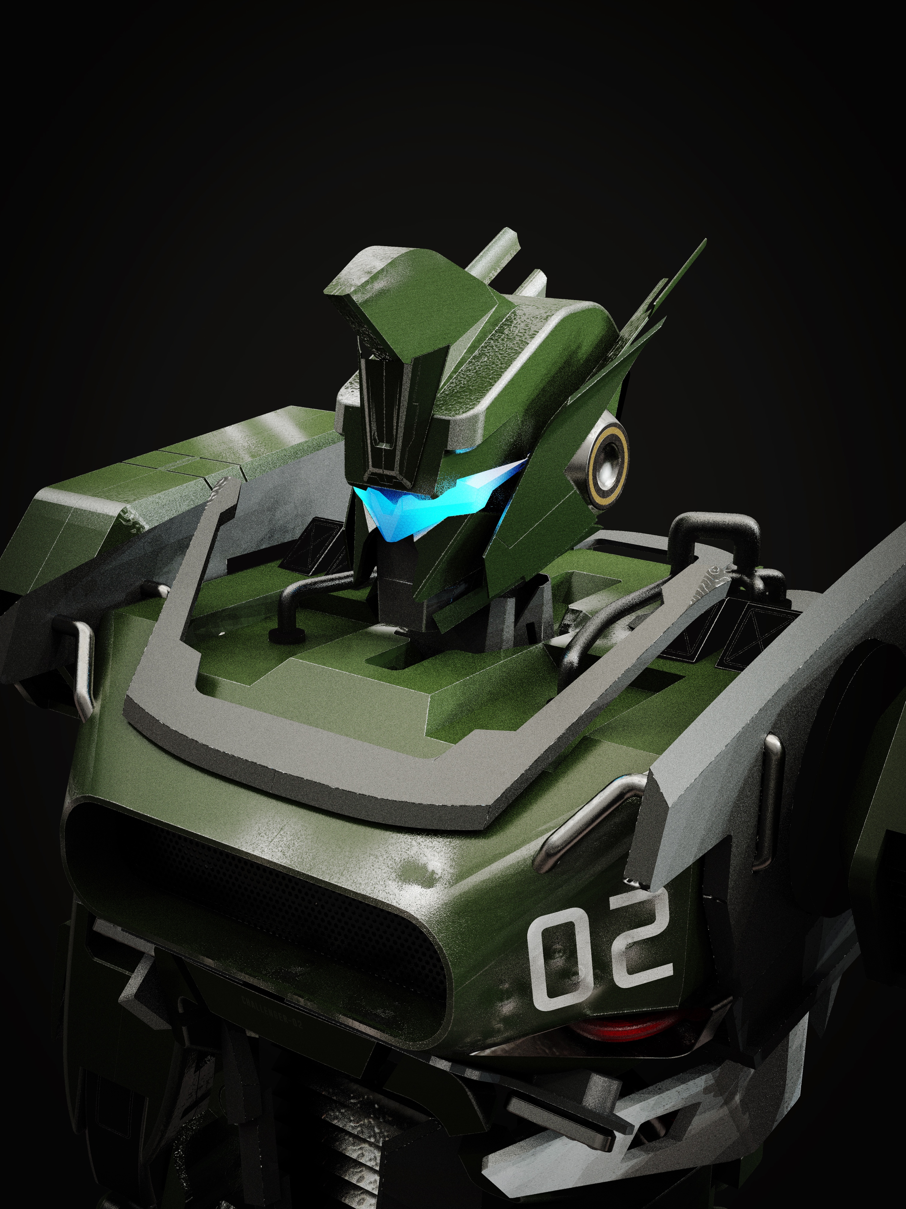 Mecha，Render，