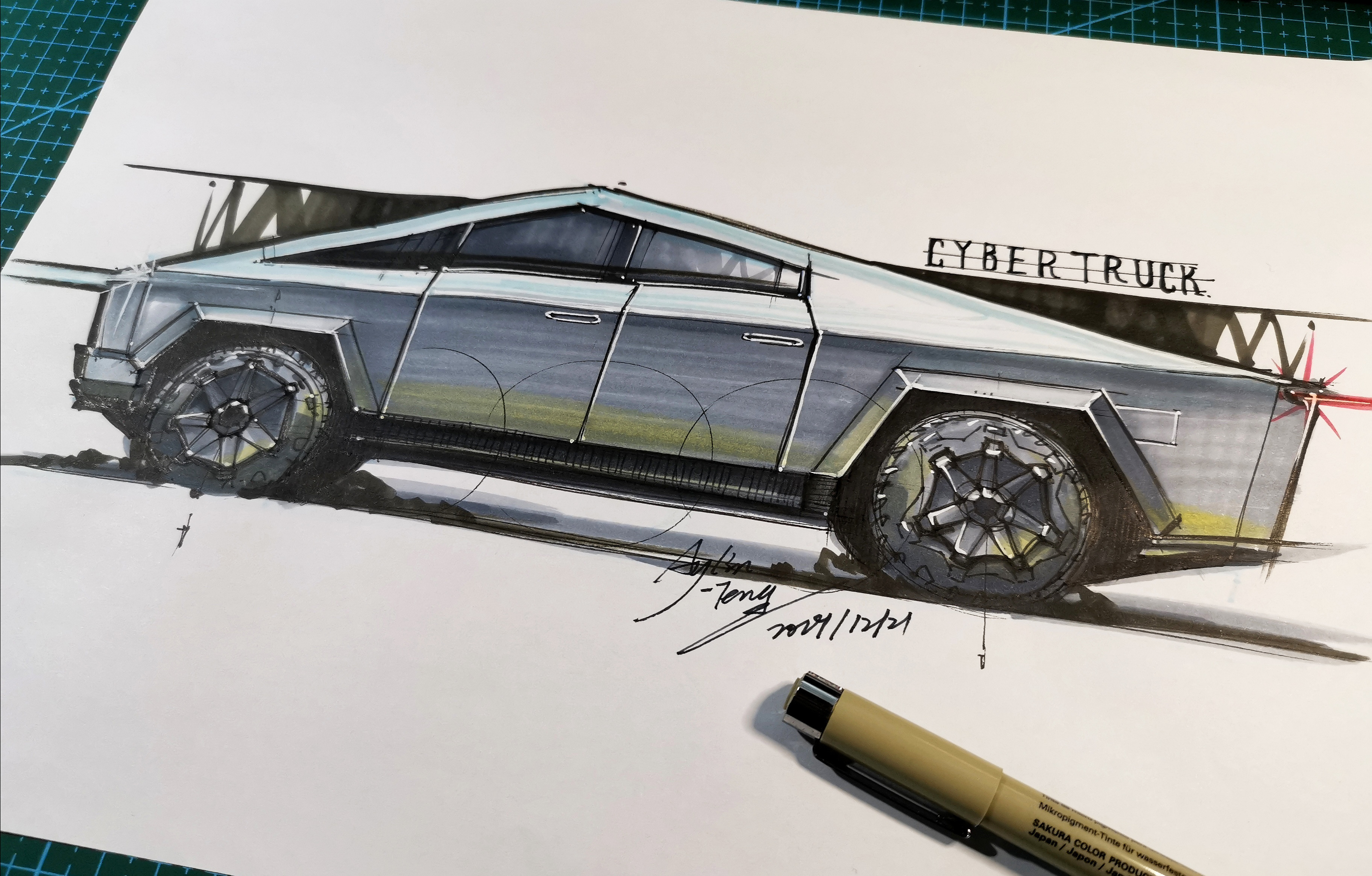 Teng Yilin，Hand drawn industrial product design，Postgraduate entrance examination for industrial product design，Pursue dream Jiangnan Design Postgraduate Entrance Examination，Designer's hand-painted book，