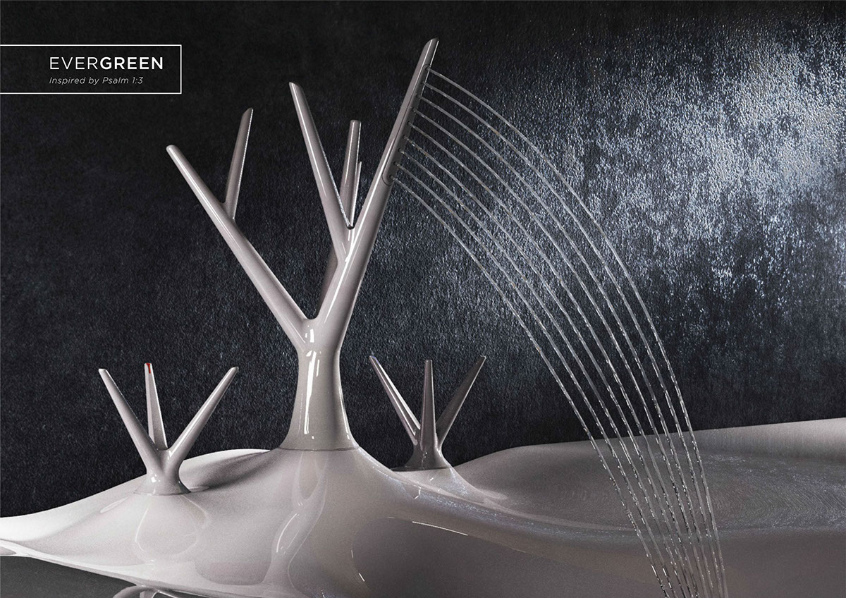 Evergreen，Bible，bathroom，hand sink，