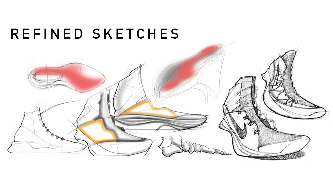footwear design ，Running shoes，Basketball shoes，sketch，