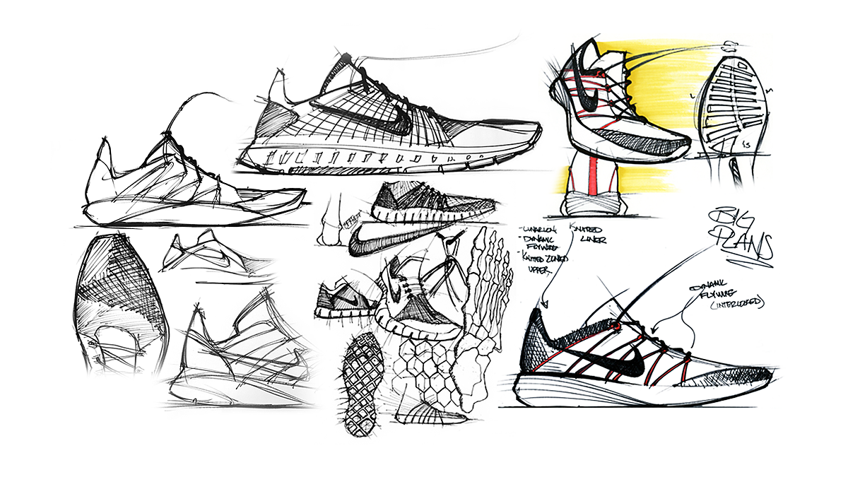 footwear design ，Running shoes，Basketball shoes，sketch，