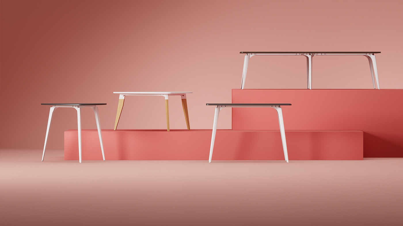 cgi，Table，Desk lamp，chair，