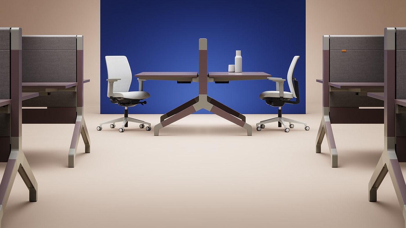 cgi，Table，Desk lamp，chair，