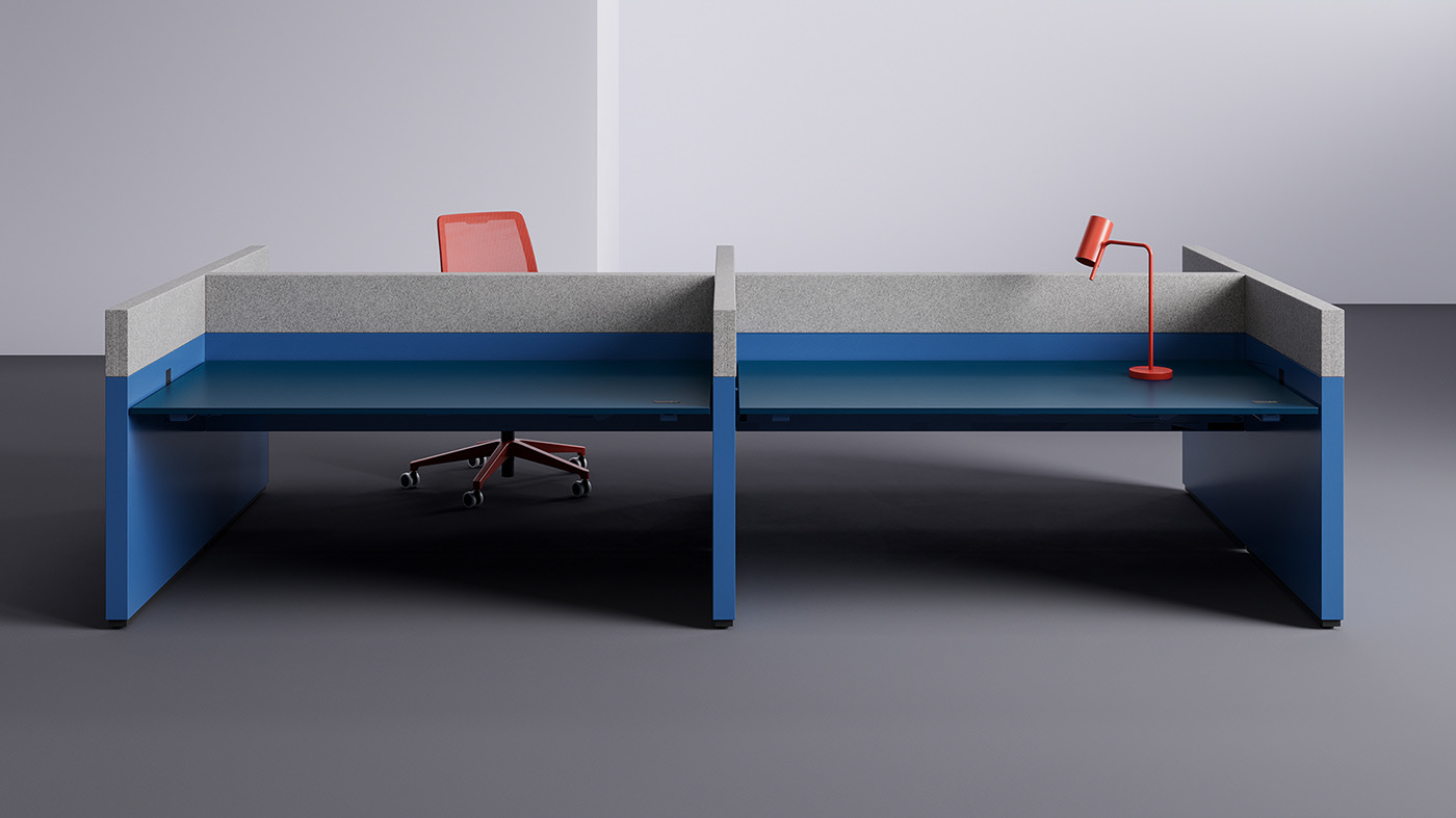 cgi，Table，Desk lamp，chair，