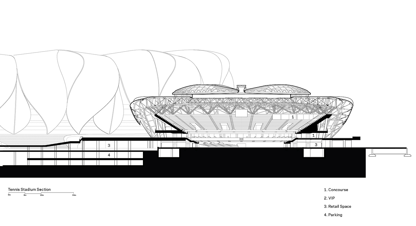 Architecture，Lotus，Olympics，Modeling design，