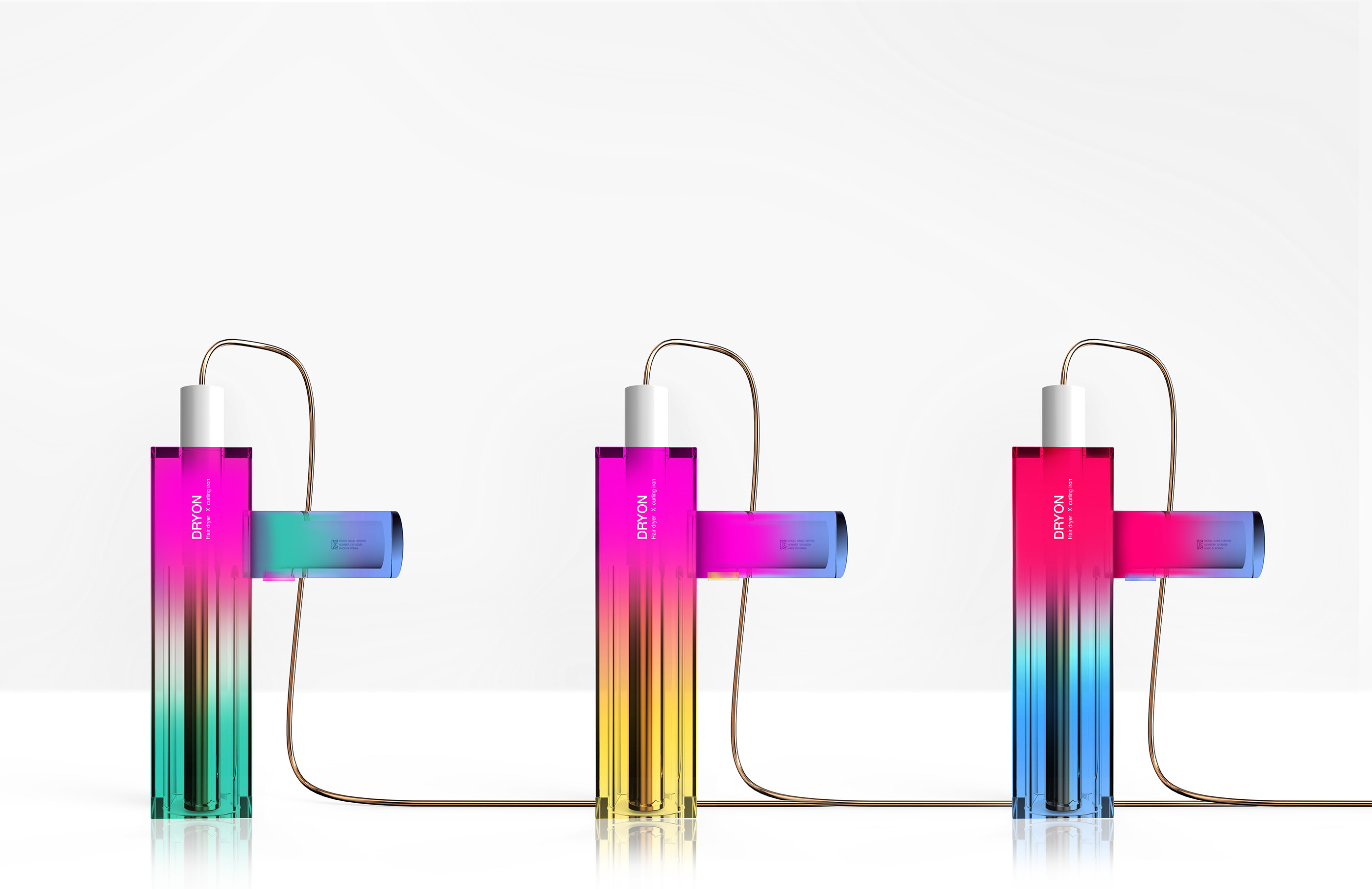 Aesthetic feeling，combination，Hair stick，hair drier，