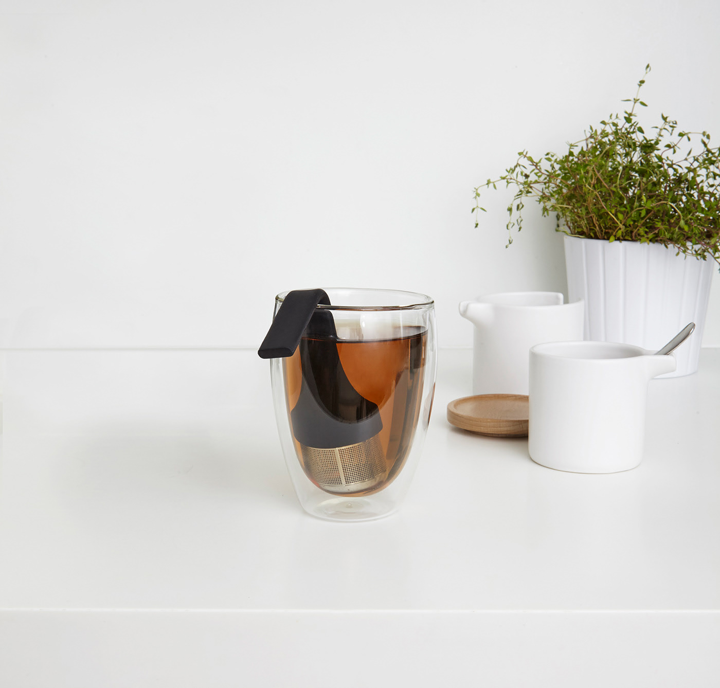 tea set，simple，stainless steel，Easy to clean，