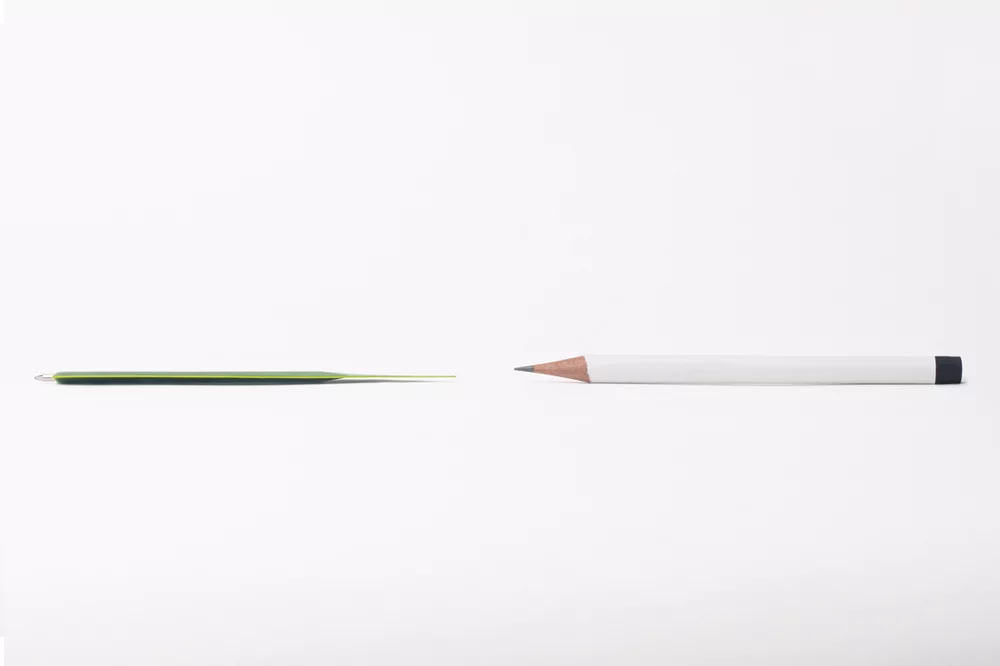 pen，product design，green leaf，bookmark，