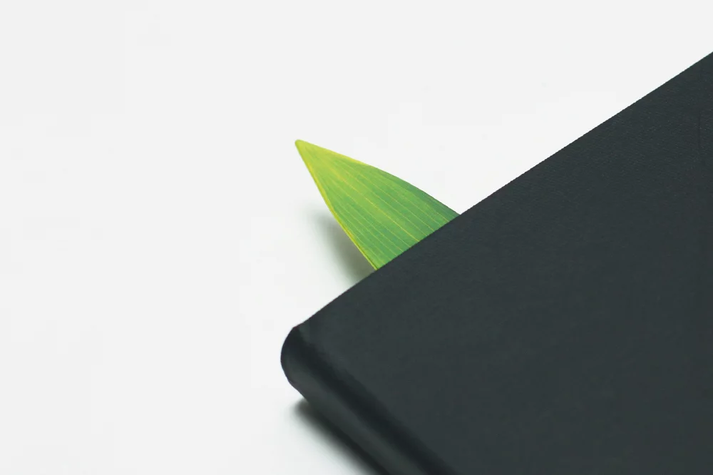 pen，product design，green leaf，bookmark，